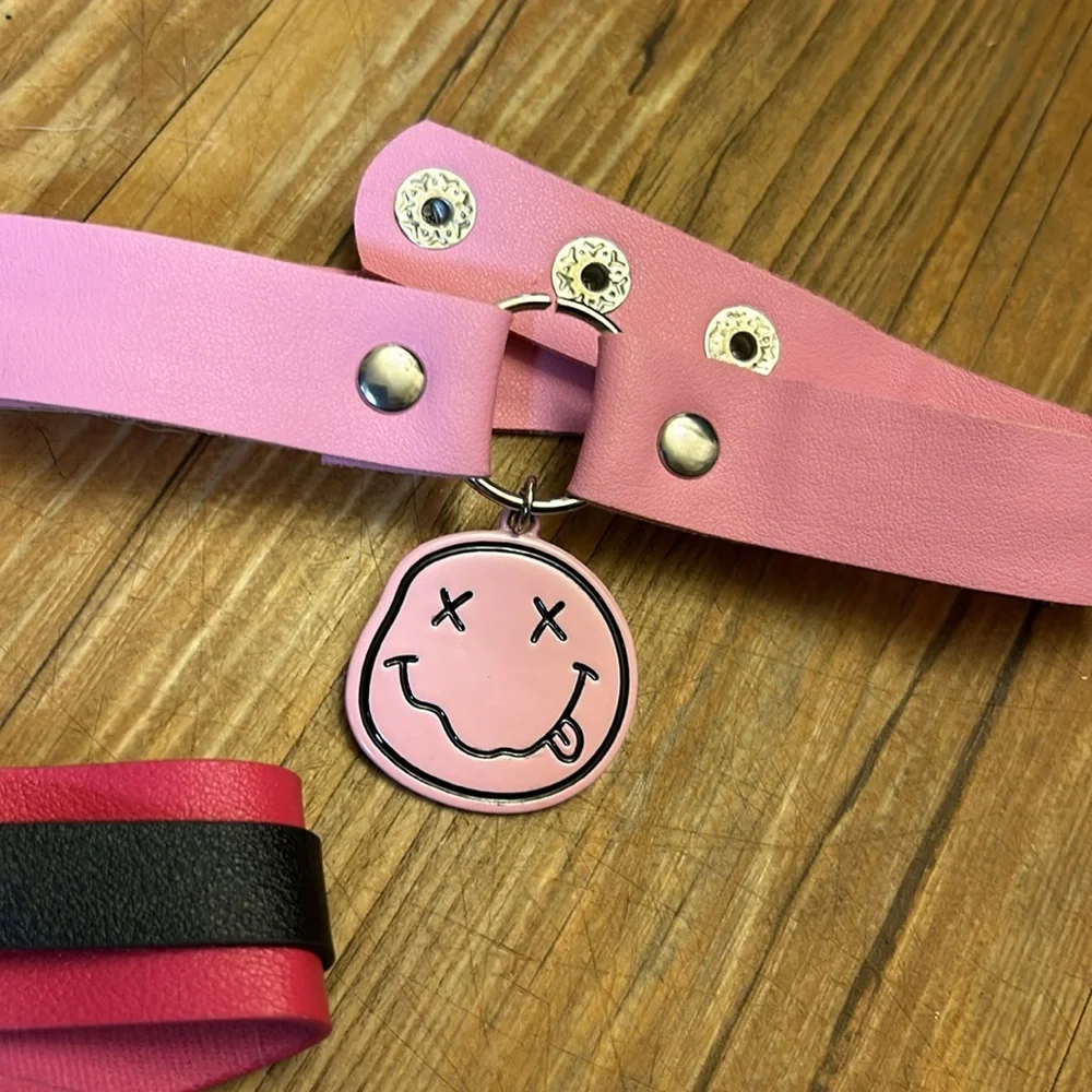 Pink and Black Choker Set